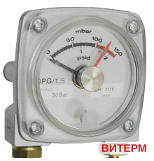 Индикатор перепада давления DPG/DPGR для газовых фильтров серии FM–FGM