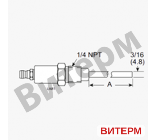 Свеча контроля пламени Eclipse 1/4" 13093-4