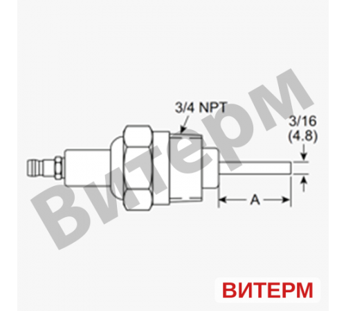Свеча контроля пламени Eclipse 3/4" 14265-2